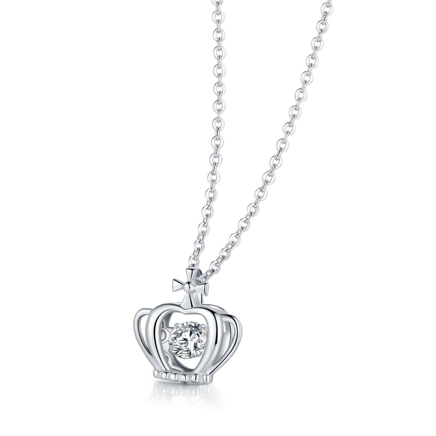 Crown 925 Sterling Silver Smart Necklace