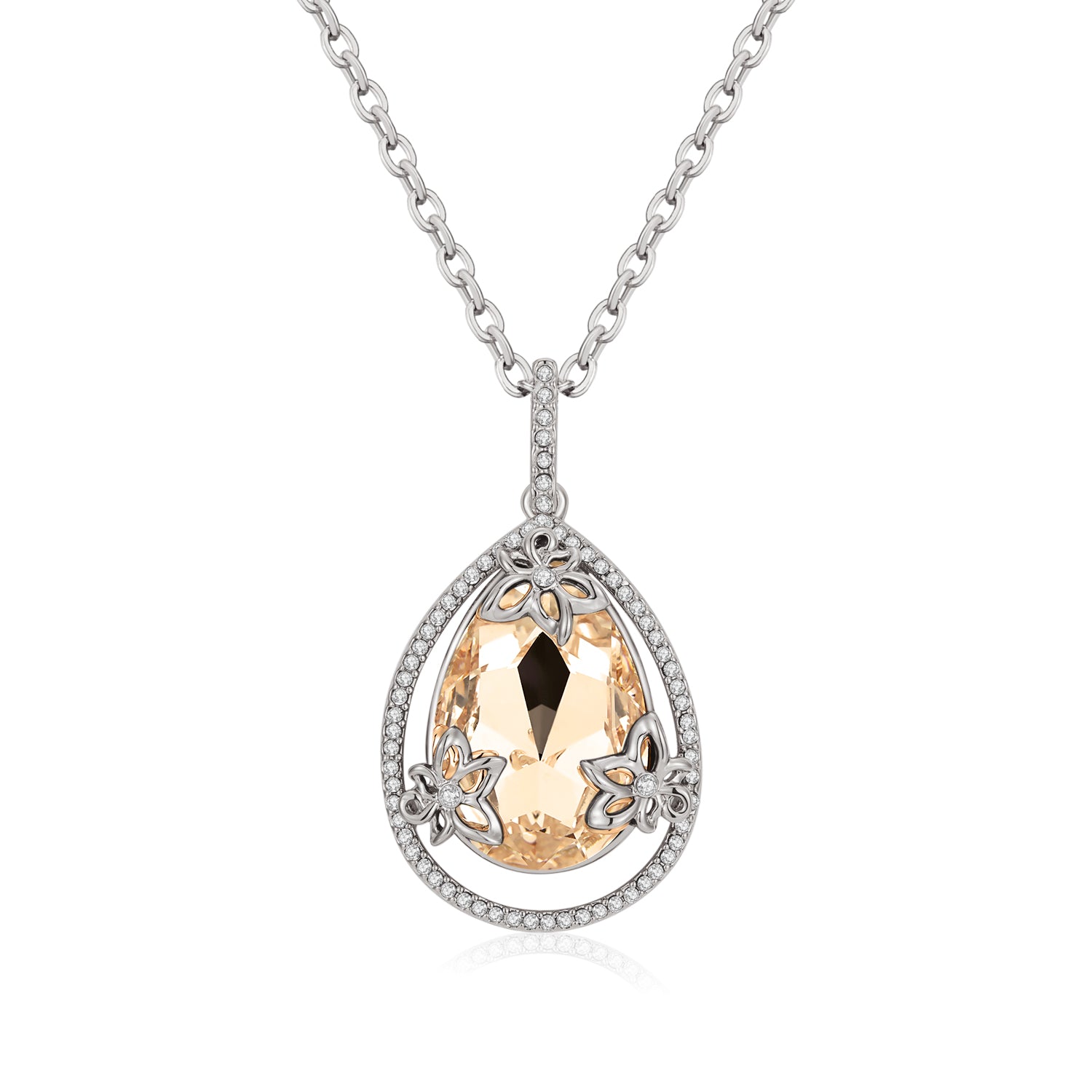 Beautiful legend VICACCI Mermaid tears Pendant necklace Embellished with crystals