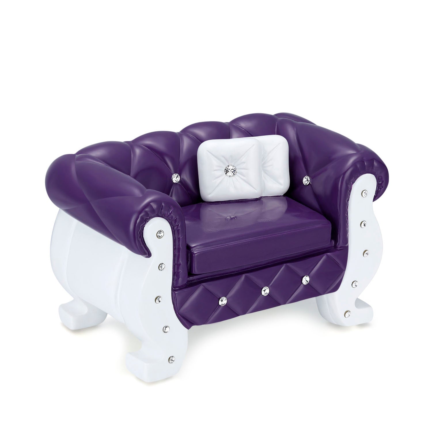 Nice Resin Sofa shape purple Jewelry Box