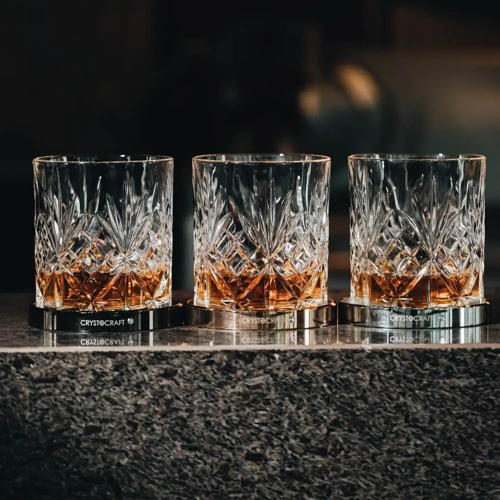 Whiskey glass lettering custom SMOOTH-SPIN rotation